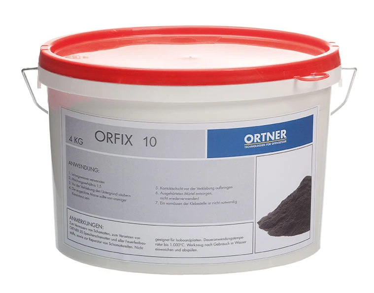 Orfix 10 Feuerfest Kleber Schwarz, 4 Kg