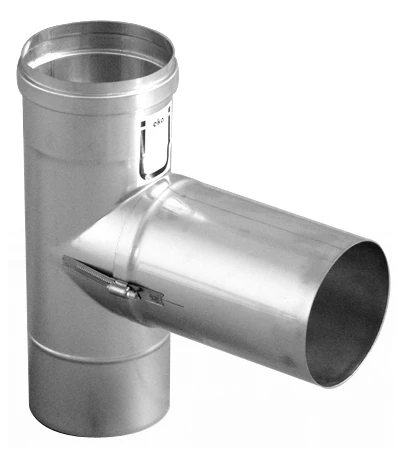 Feuerungsanschluss 90° Niedertemperatur Einwandig - Eka Complex E – Bild 2