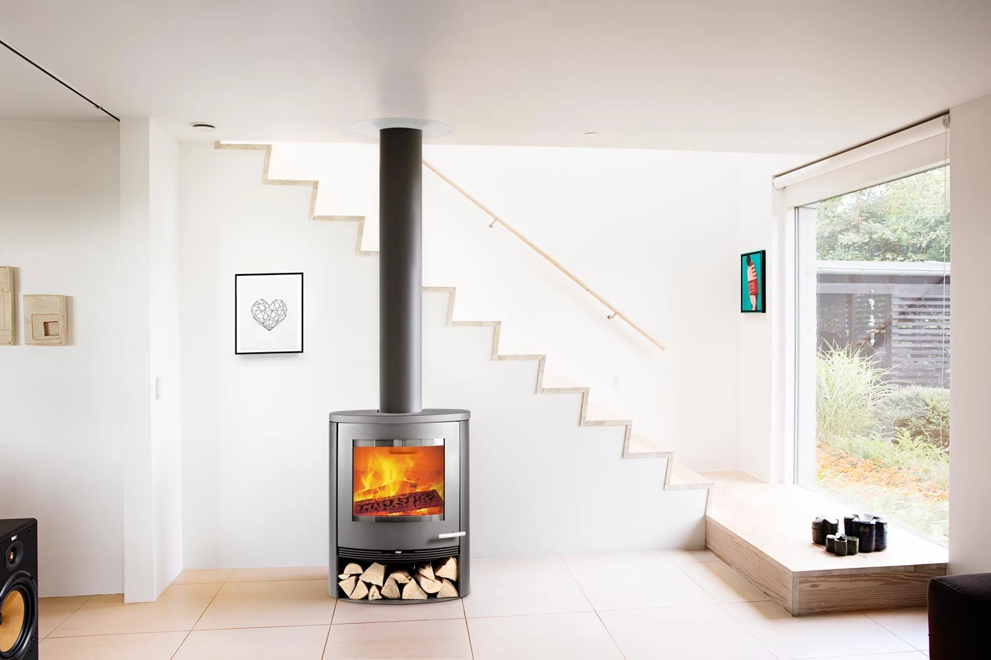 Kaminofen TermaTech TT22R Schwarz, 7,5 KW â Bild 4