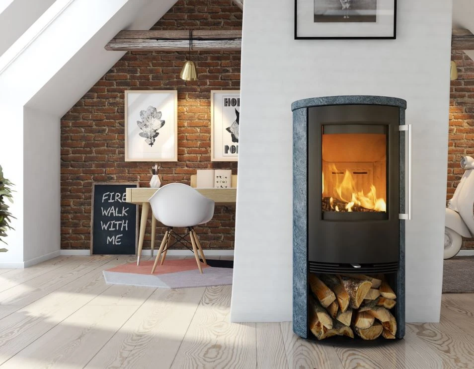 Kaminofen TermaTech TT21RS Speckstein Matt, 5 KW – Bild 4