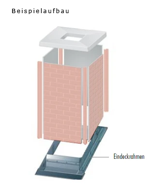 Dachdurchführung Eindeckrahmen Titanzink - Verstellbar – Bild 4