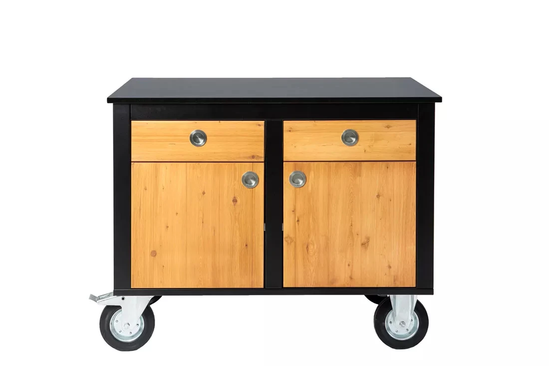 Der Merklinger Outdoor Modul "Vroni" (2 Schubladen + 2 Türen M. Ablage) – Bild 2