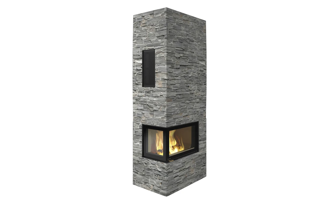 Kaminbausatz Nordpeis DAVOS A STONE, 8.9 KW – Bild 2