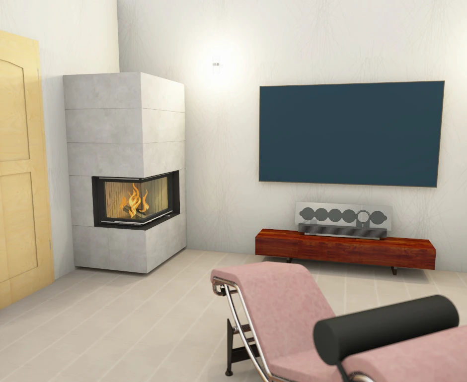 Kaminbausatz Brunner Systemkamin BSK 02 Eck Kamin Rechts Schiebetür, 11 KW – Bild 8