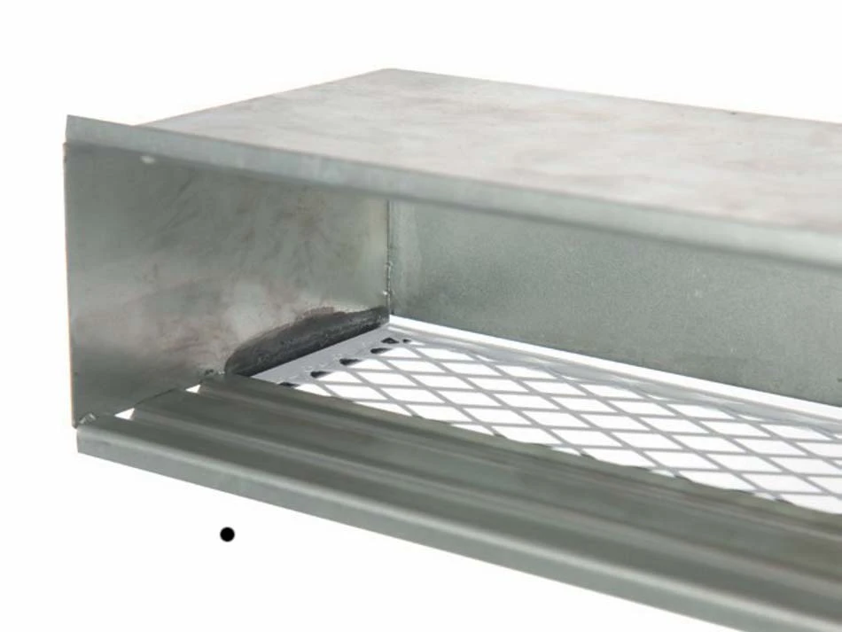 Luftleiste Für Heizeinsätze Schwarz Mit Einbaurahmen – Bild 3
