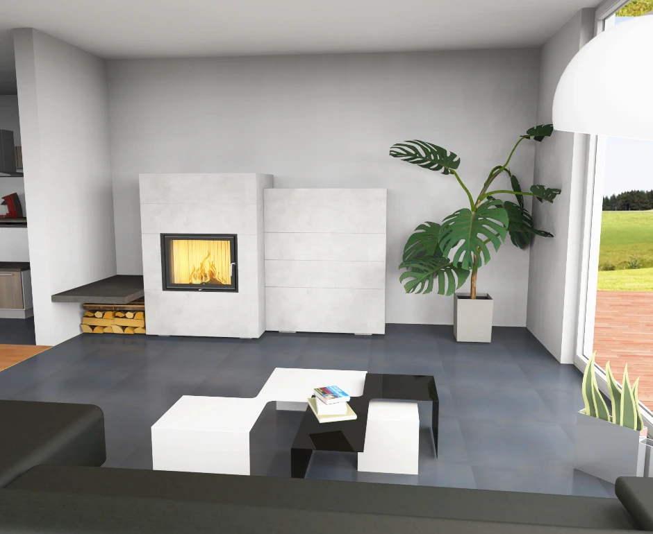 Grundofen Brunner BSG 01 Modul Speicher Stein Nebenstehend, Niedrig – Bild 13