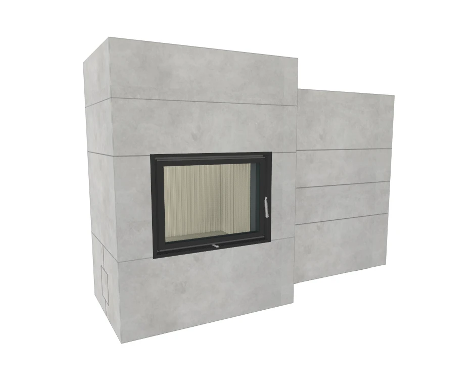 Grundofen Brunner BSG 01 Modul Speicher Stein Nebenstehend, Niedrig – Bild 7