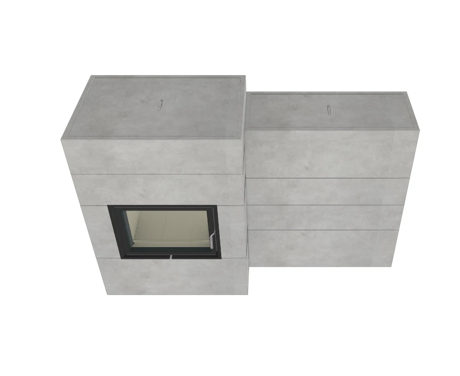 Grundofen Brunner BSG 01 Modul Speicher Stein Nebenstehend, Niedrig – Bild 11