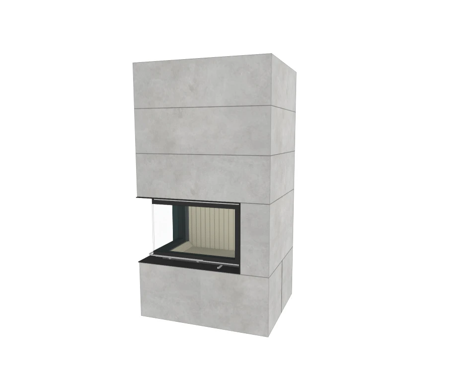 Kaminbausatz Brunner Systemkamin BSK 02 Eck Kamin Rechts Schiebetür, 11 KW – Bild 7