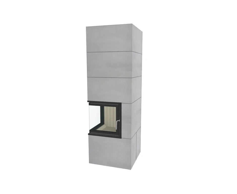 Kaminbausatz Brunner Systemkamin BSK 09 Eck Kamin Drehtür Aufsatzspeicher, 8 KW – Bild 6