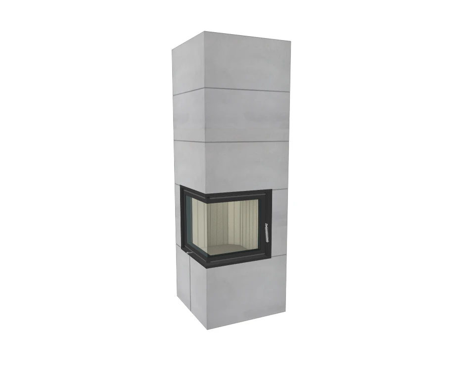 Kaminbausatz Brunner Systemkamin BSK 09 Eck Kamin Drehtür Aufsatzspeicher, 8 KW – Bild 4