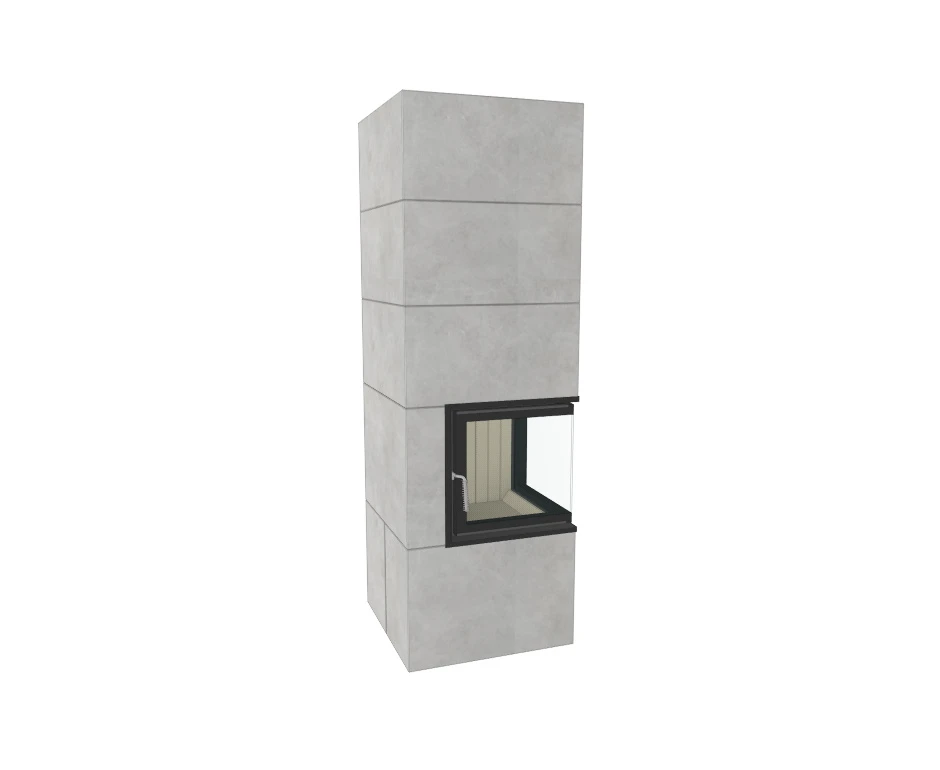 Kaminbausatz Brunner Systemkamin BSK 09 Eck Kamin Drehtür Aufsatzspeicher, 8 KW – Bild 8