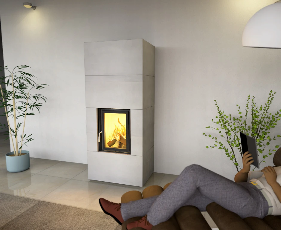 Kaminbausatz Wasserführend Brunner Systemofen BSO 04 HKD 2.2k SK, 8 KW – Bild 9