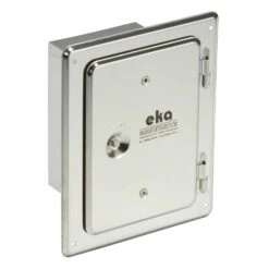 Kamintür Edelstahl V4A Mit Putzrahmen 100 Mm