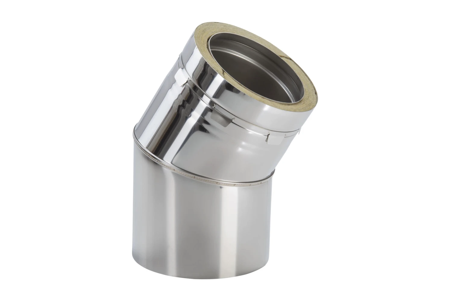 Schornstein Winkel 30° Statisch Doppelwandig - Eka Cosmos D 25 – Bild 2