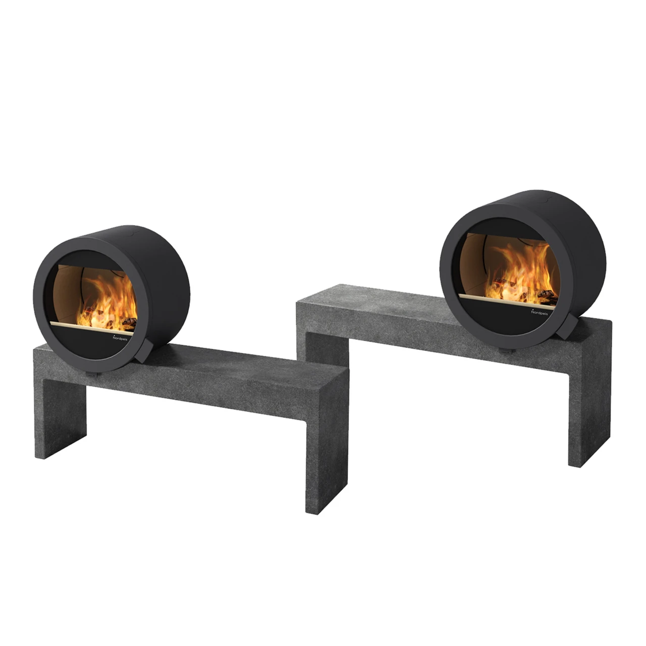 Kaminofen Nordpeis ME Bank 5,8 KW Schwarz – Bild 2