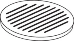 Ofenrost Gusseisen, Ø 18 Cm