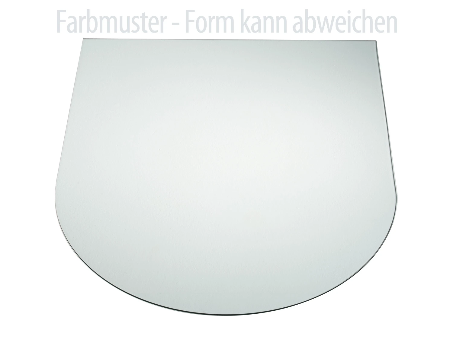Kamin Bodenplatte, 6 Mm ESG-Klarglas, Segmentbogen 1000 X 1200 Mm – Bild 2