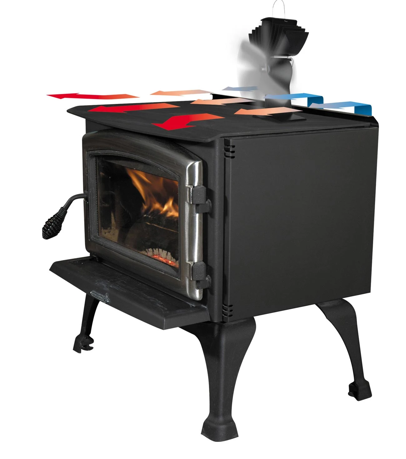 Kaminofen Ventilator Ecofan 806 CAKBX, Schwarz-silber â Bild 2