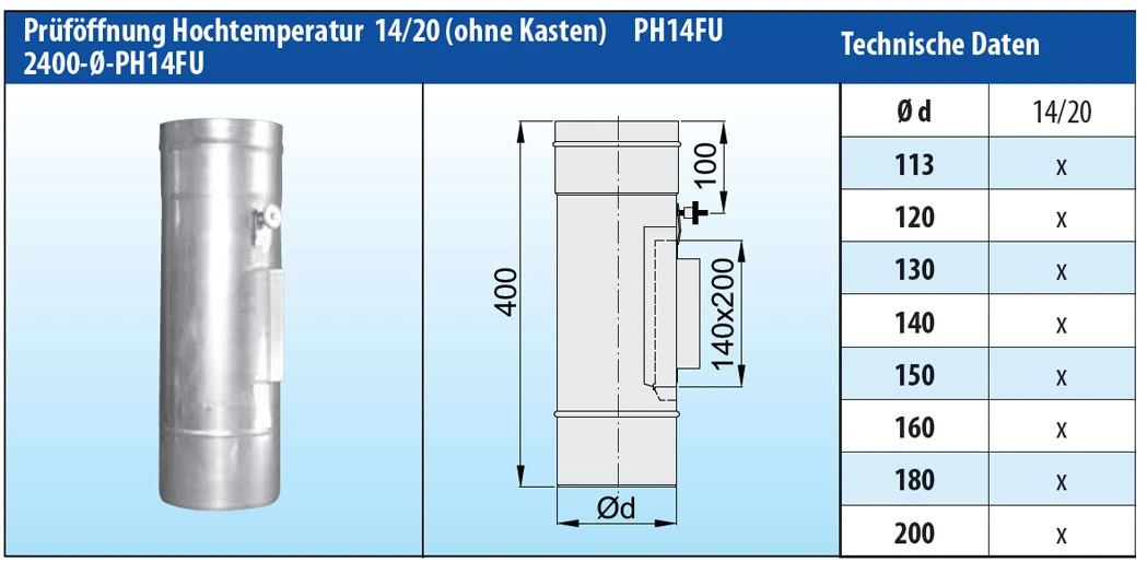 Edelstahlkamin Komplettbausatz 13,3 M Einwandig - Eka Complex E – Bild 7