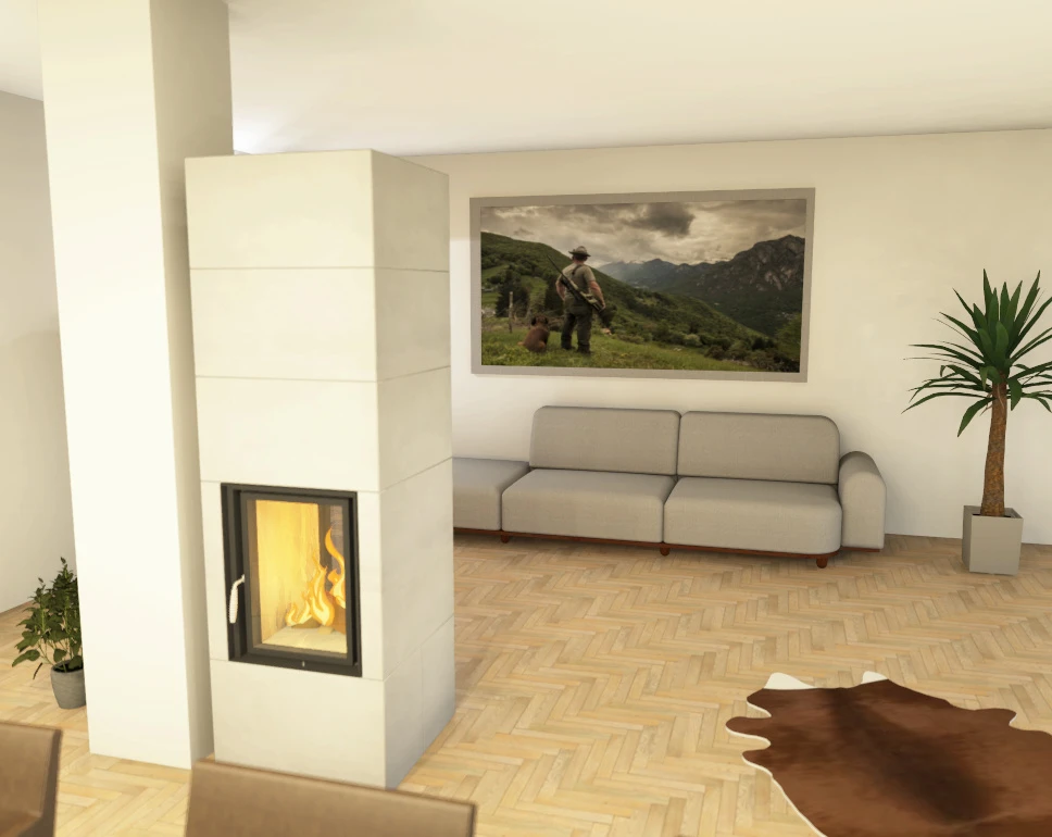 Kaminbausatz Brunner Systemofen BSO 02 Tunnel HKD 2.2 DF, 9 KW – Bild 8