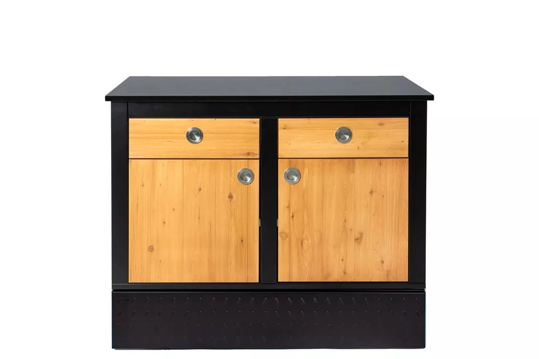 Der Merklinger Outdoor Modul "Vroni" (2 Schubladen + 2 Türen M. Ablage) – Bild 3