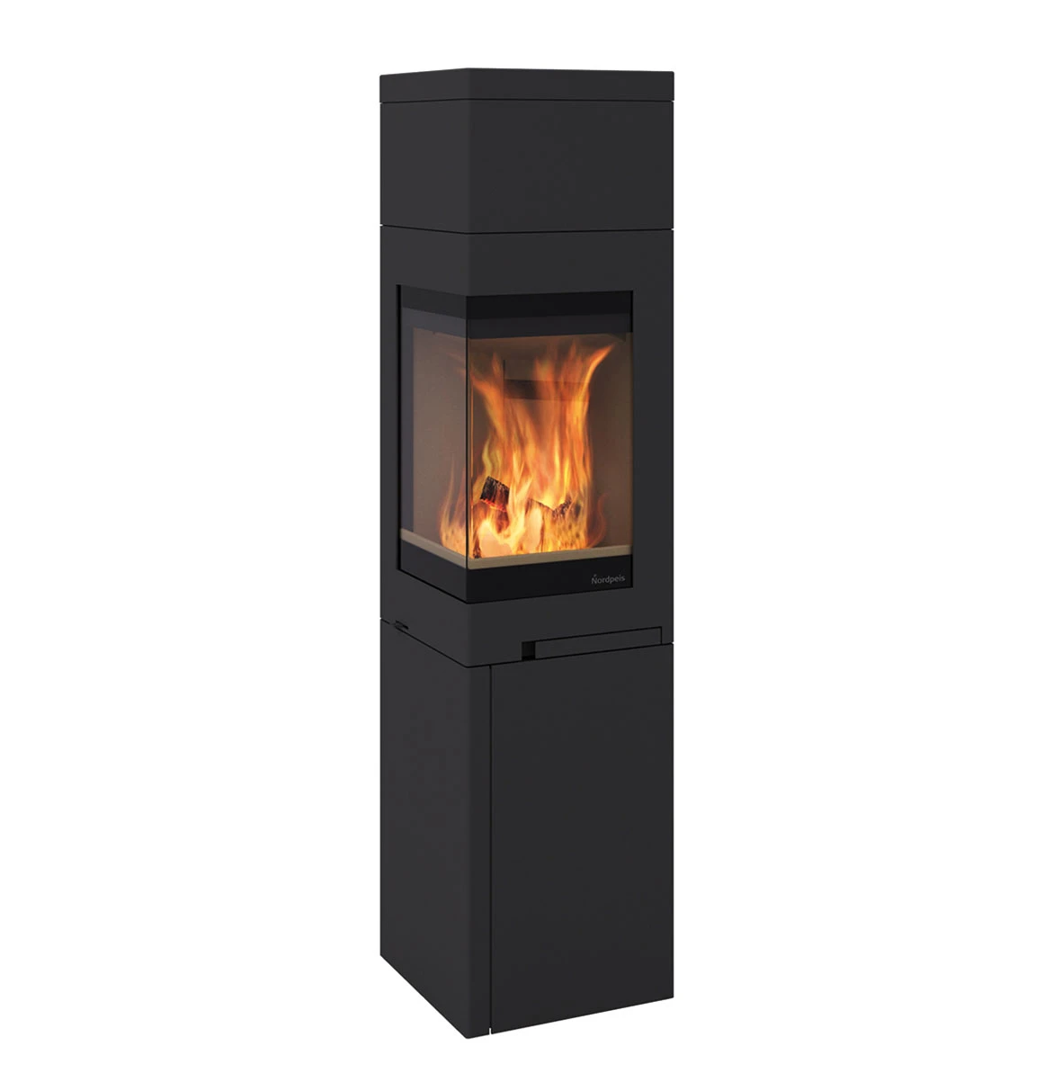 Kaminofen Nordpeis QUADRO 3 Schwarz, 6 KW – Bild 2