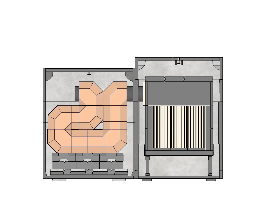 Grundofen Brunner BSG 01 Modul Speicher Stein Nebenstehend, Niedrig – Bild 14