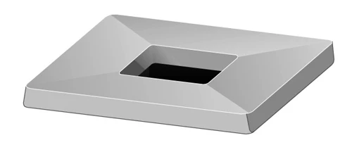 Kaminabdeckplatte Aus Beton Einzügig Eckiger Ausschnitt – Bild 2