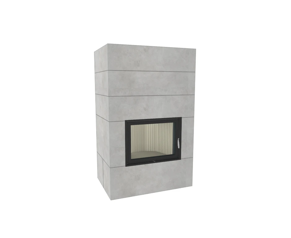 Kaminbausatz Brunner Systemkamin BSK 08 Kompakt Kamin Drehtür Warmluftaufsatz, 11 KW – Bild 2