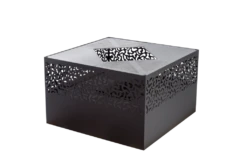 Feuerkorb Mit Grillplatte Feu Du Jardin CUBE 500 Inkl. Grillrost, Schwarz