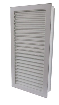 Warmluftgitter Hochkant Weiß