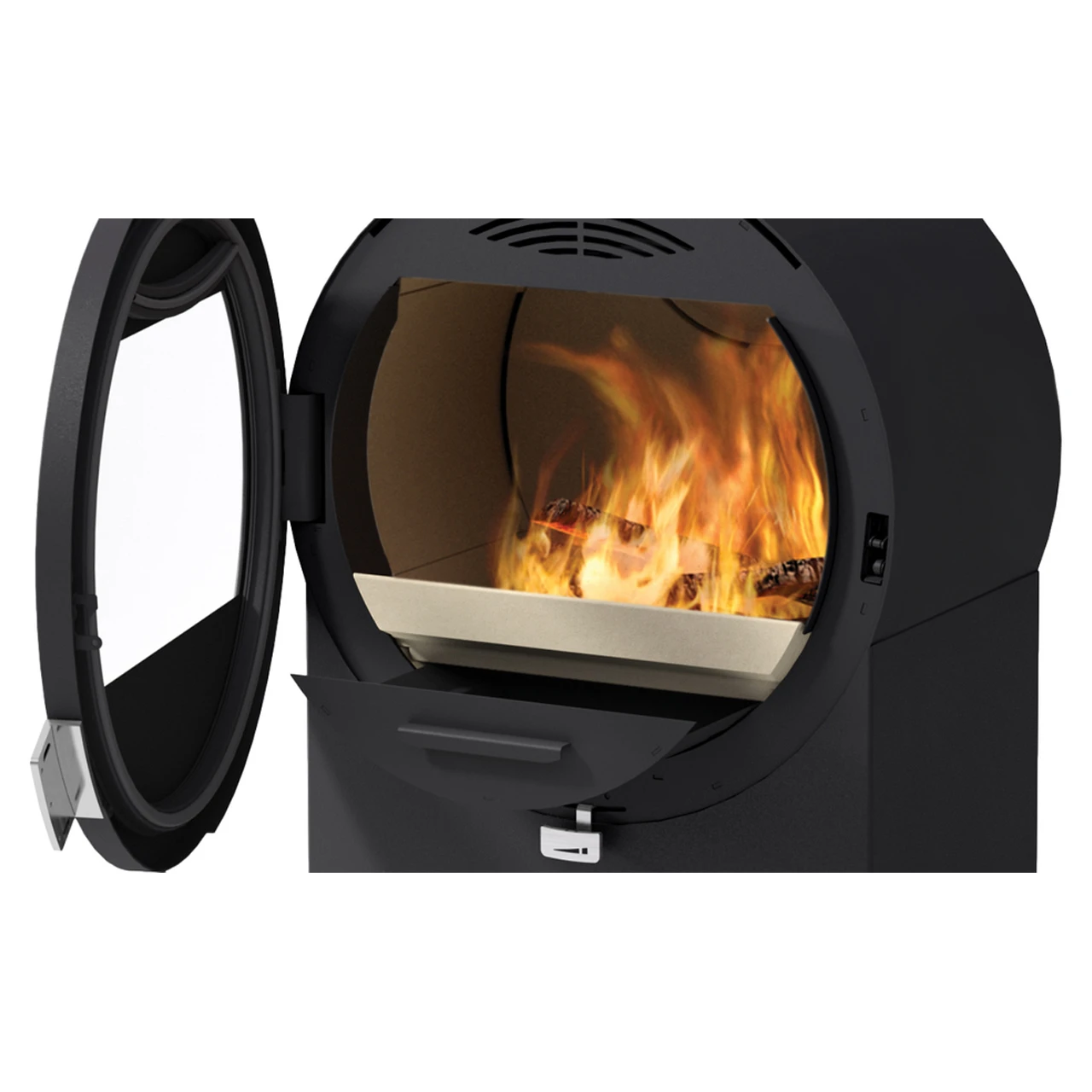 Kaminofen Nordpeis ME Bank 5,8 KW Schwarz – Bild 4