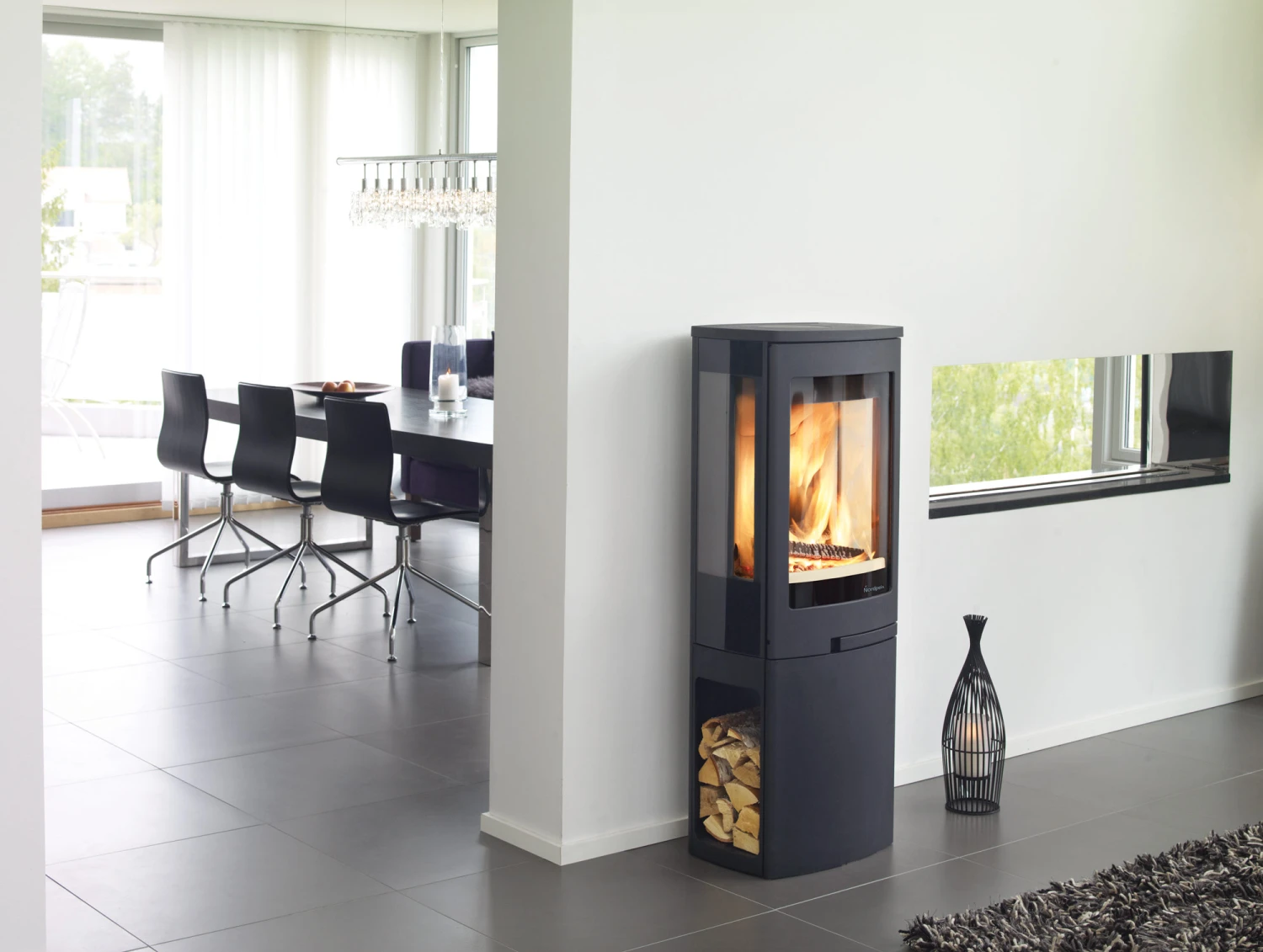 Kaminofen Nordpeis DUO 2 Schwarz, 5 KW – Bild 4