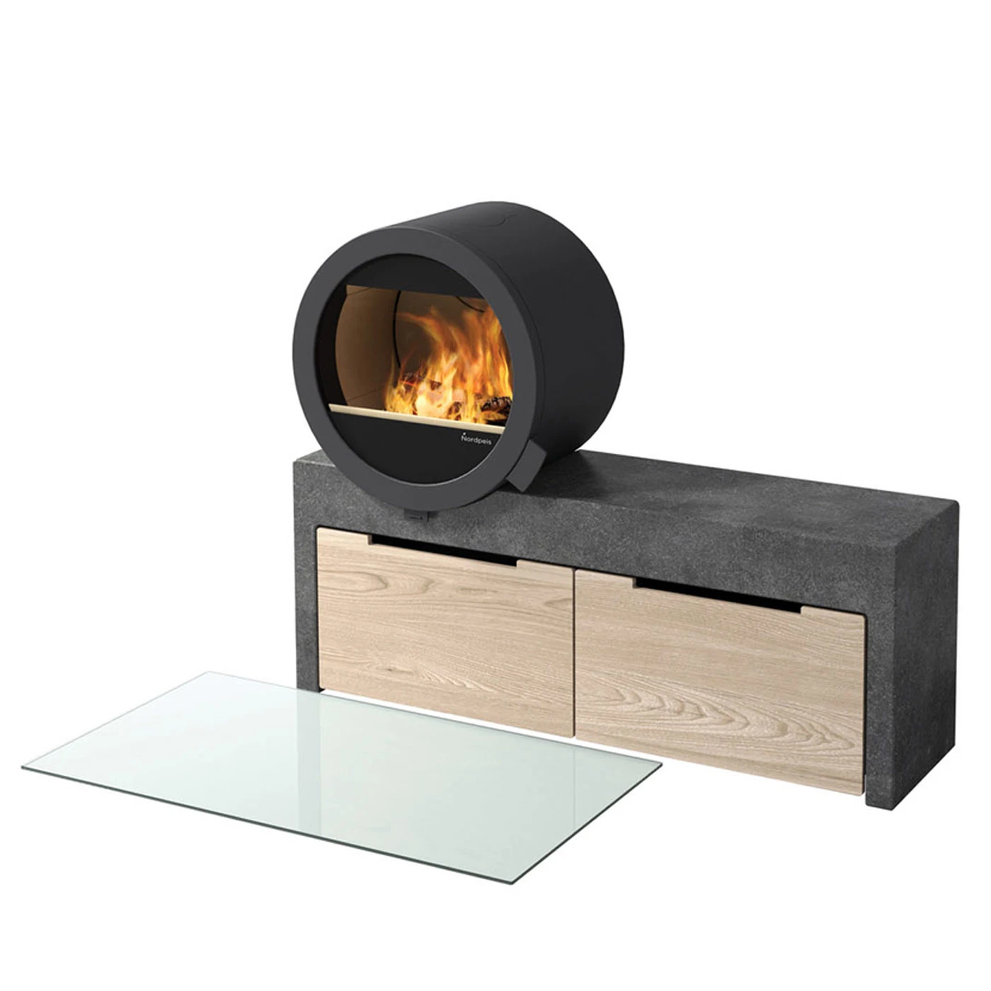 Kaminofen Nordpeis ME Bank 5,8 KW Schwarz – Bild 5