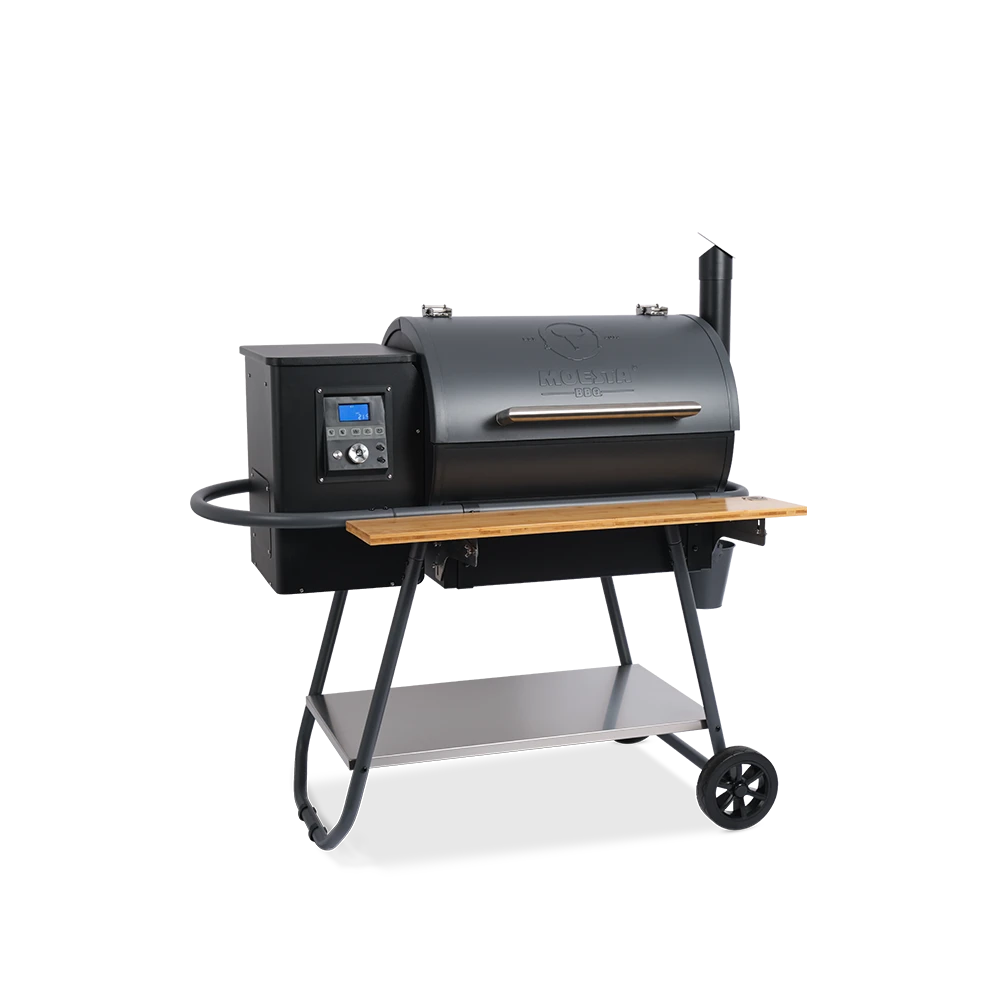 MOESTA-BBQ Sheriff Pelletgrill Inkl. Ablagebrett Bambus Und Halterungen